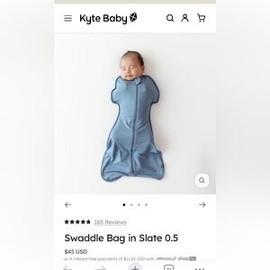 New Kyte Baby Swaddle Bag Newborn